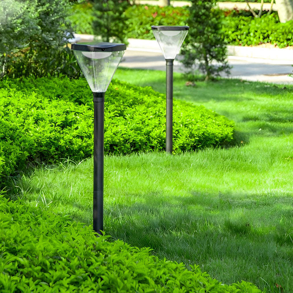 Adjustable Modern Black Solar LED Intelligent Lawn Lamp