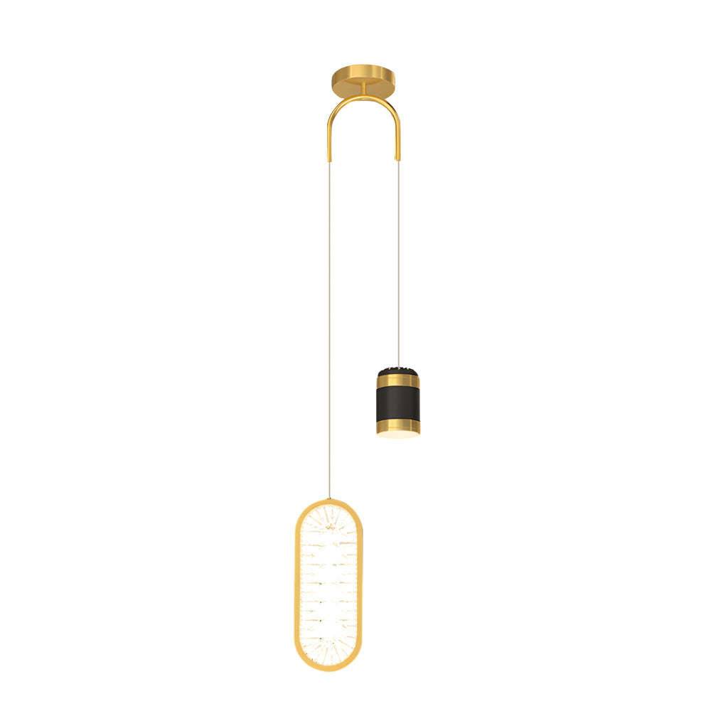 Oval Starry Projection Dimmable Nordic Pendant
