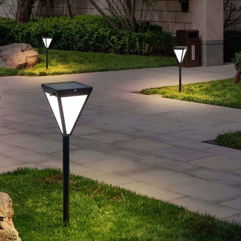Outdoor Waterproof 2.6w LED Modern Solar Pathway Lights Post Lights-Lighom
