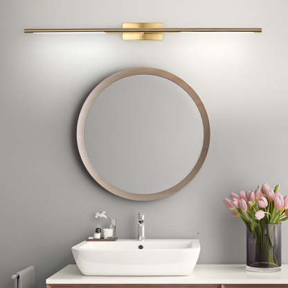 Modern Gold LED Bathroom Vanity Light  ??23.6" & 39.4", Warm & White Light for Stylish Illumination-Lighom