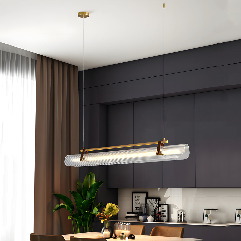 Acrylic Nami Linear Adjustable Island Pendant