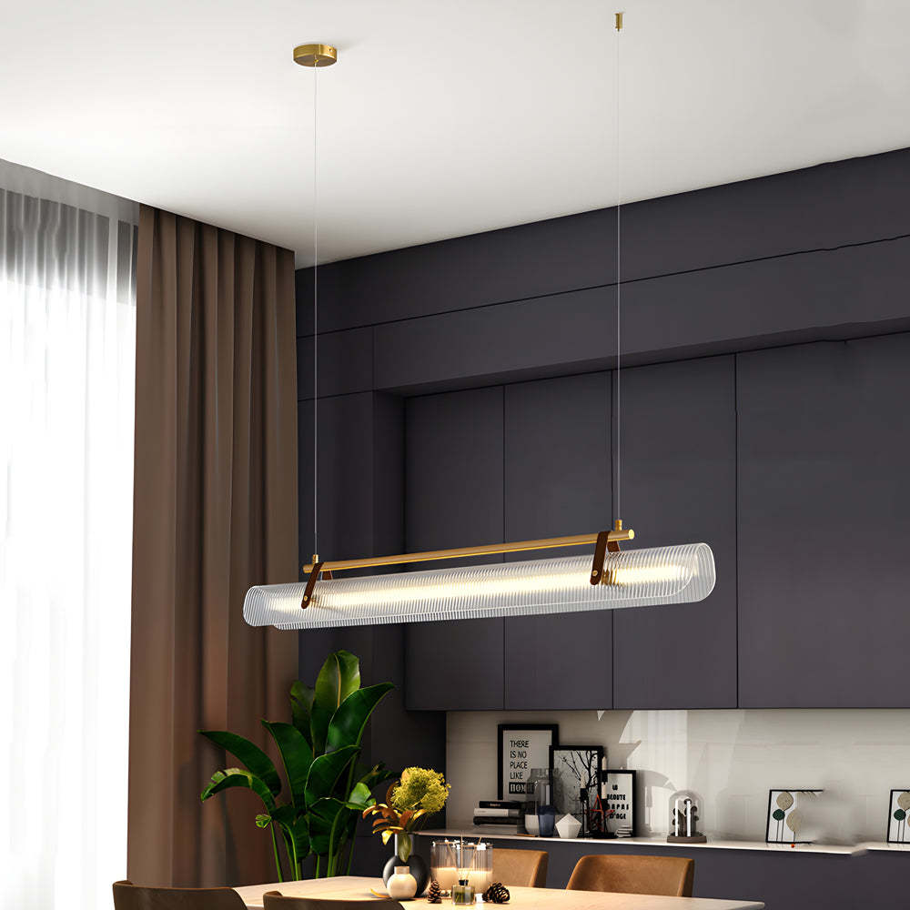 Acrylic Nami Linear Adjustable Island Pendant