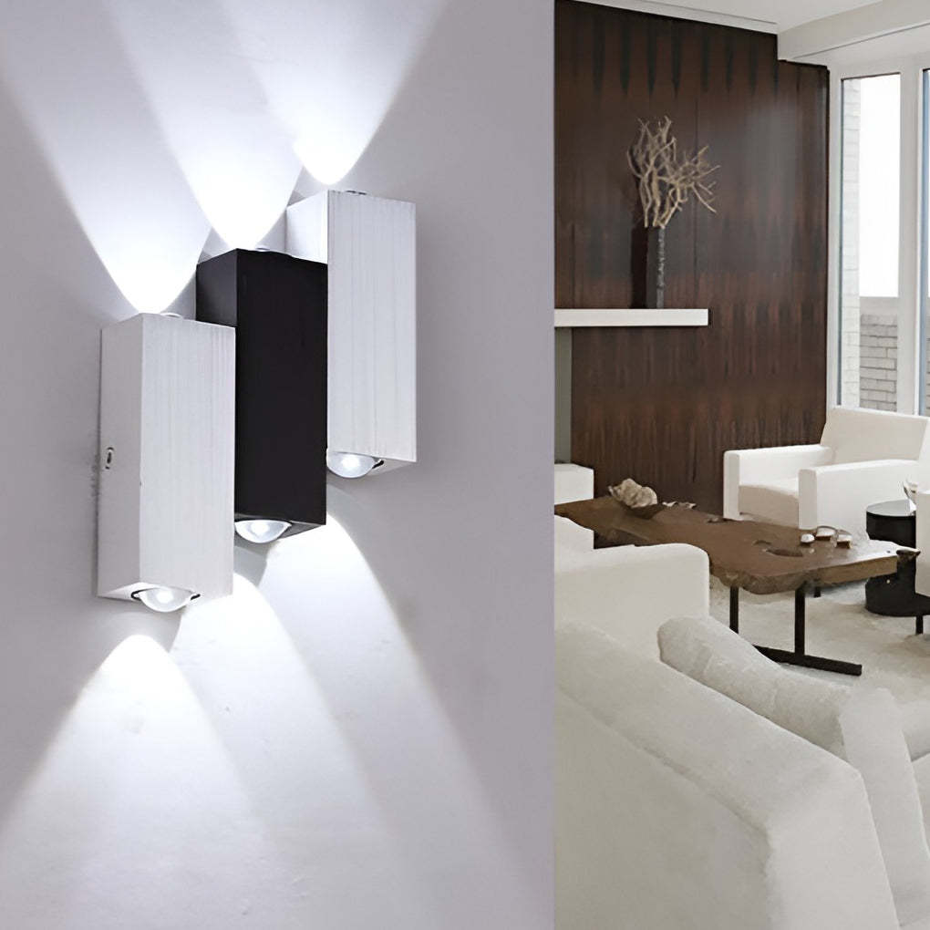 Rectangular LED Up and Down Lights Modern Wall Washer Light Wall Lamp-Lighom