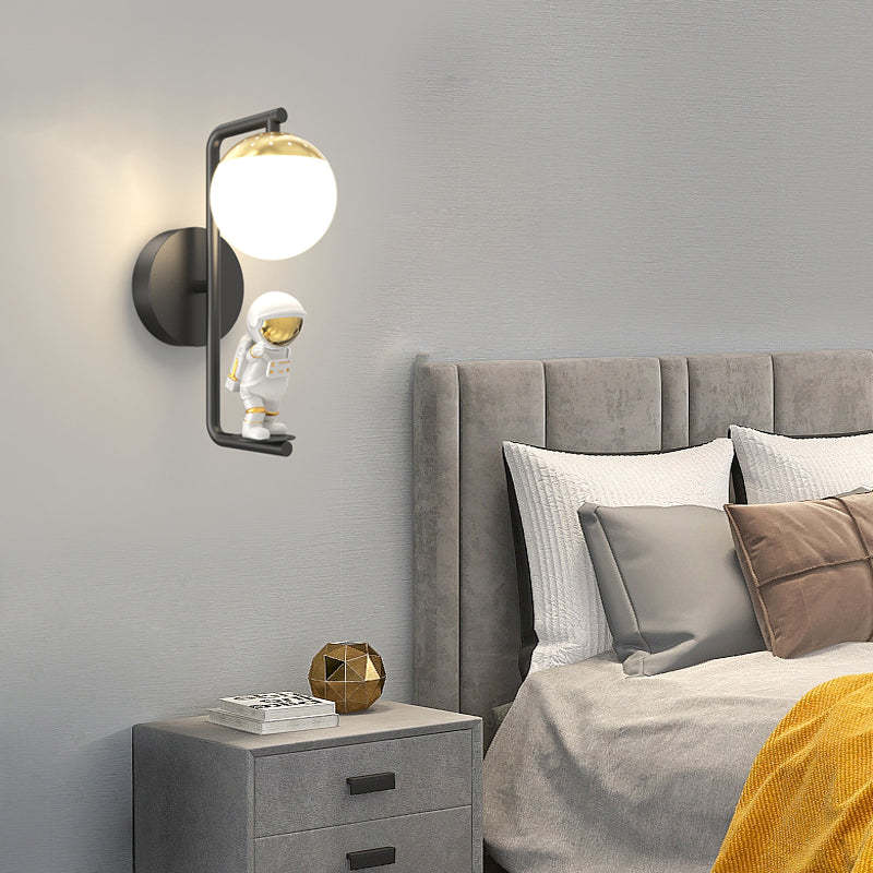 Cartoon Astronaut Decor Three Step Dimming Modern LED Wall Lights Fixture-Lighom