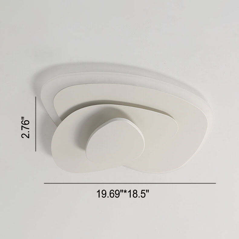 Nordic Geometric Wrought Iron Flush Ceiling Light