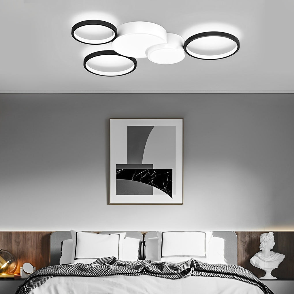 Multi-Circle LED Nordic Flush Mount