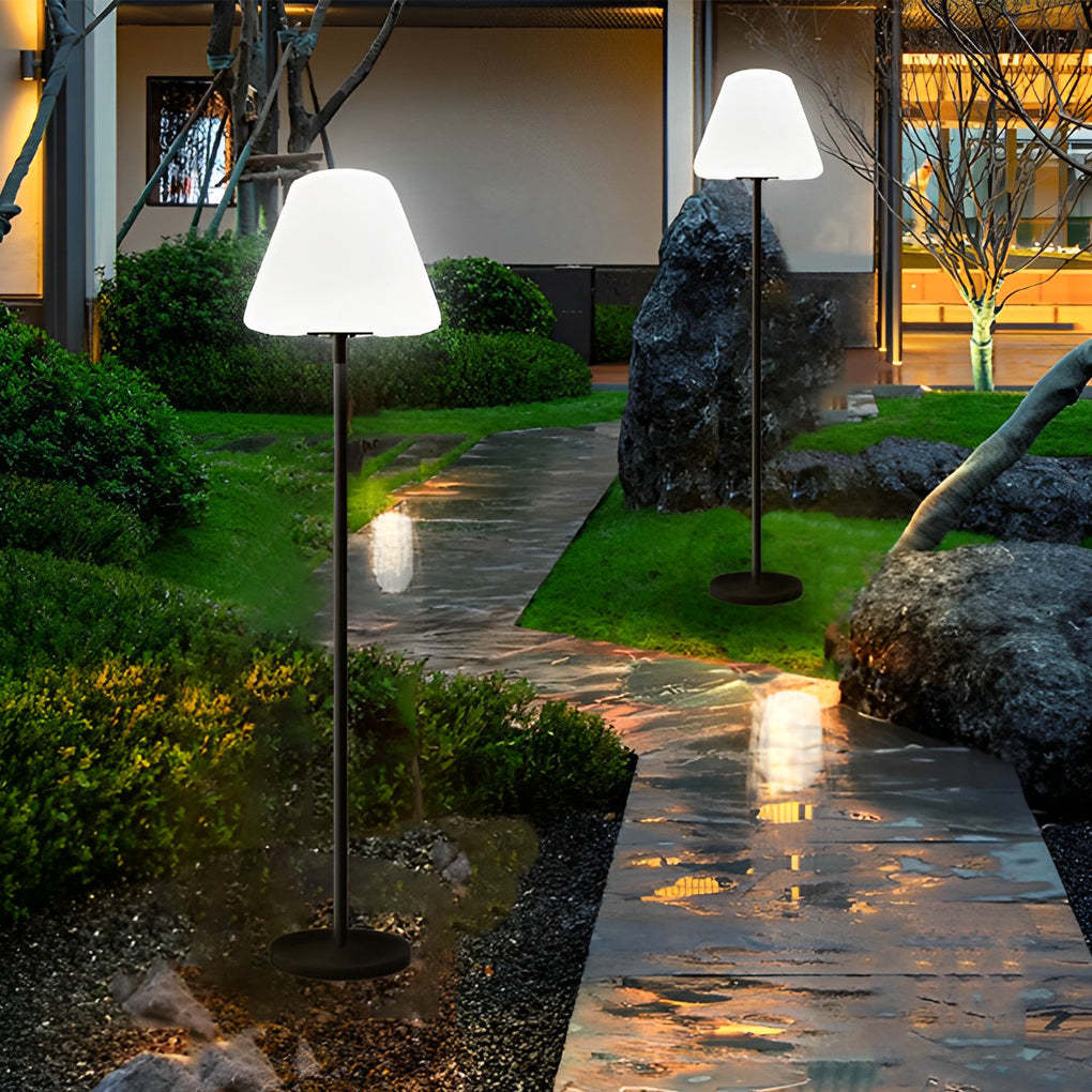 Modern Intelligent LED Metal and Shaded Floor Lamp-Lighom
