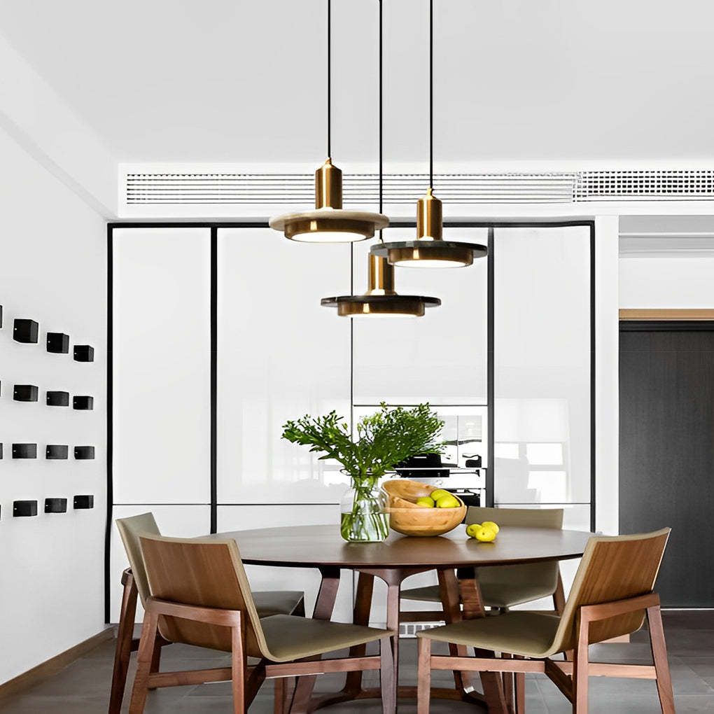Round Flying Saucer Iron LED Modern Pendant