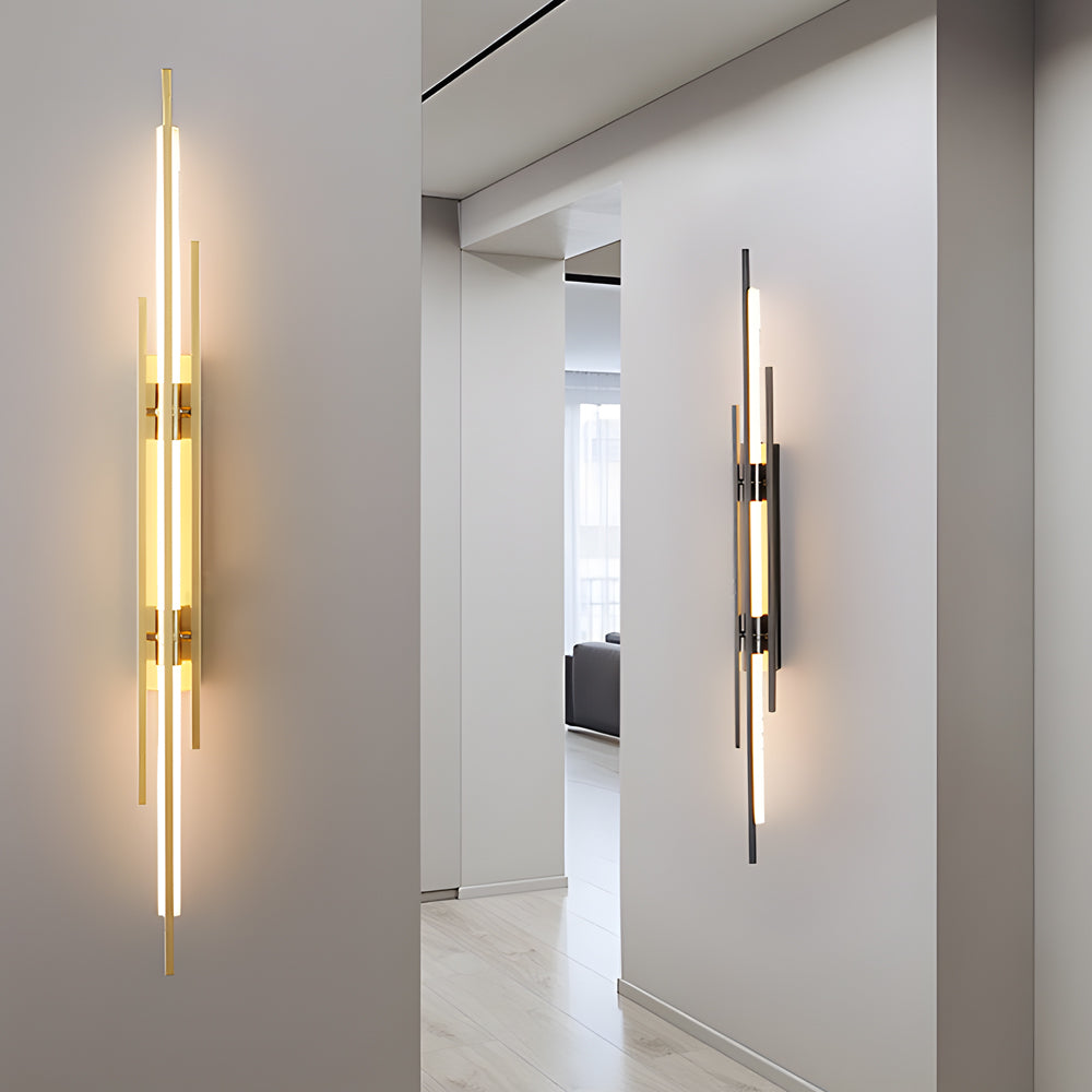 Iron Acrylic Grille Strip Modern LED Wall Light