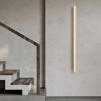 Strip Yellow Travertine LED Dimmable Wabi-Sabi Japanese-Style Wall Lamp-Lighom
