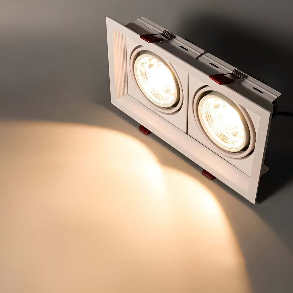 Rectangular Adjustable Dimmable Recessed Spotlight