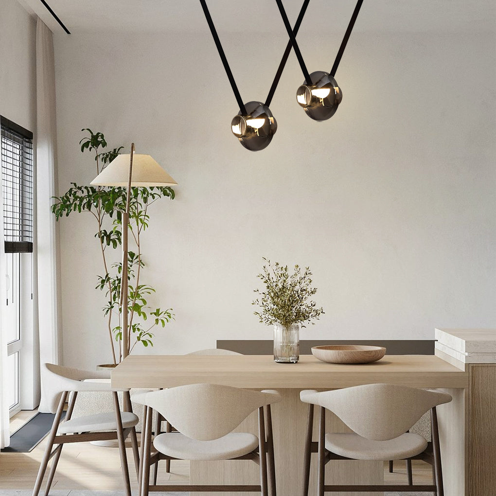 Glass Jar LED Modern Pendant