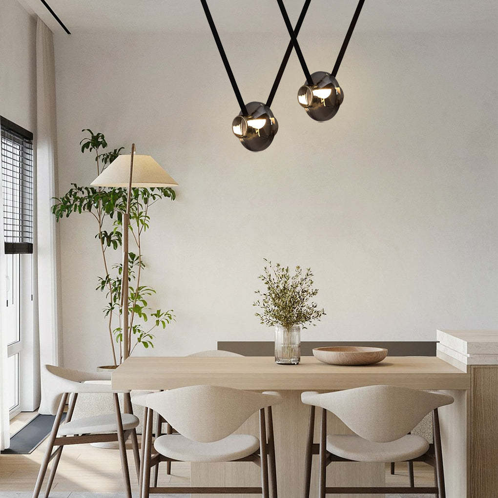 Glass Jar LED Modern Pendant