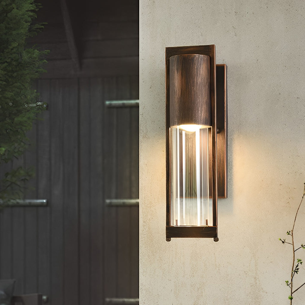 Antique Waterproof Glass Modern Outdoor Wall Sconce Lighting Wall Lamp-Lighom