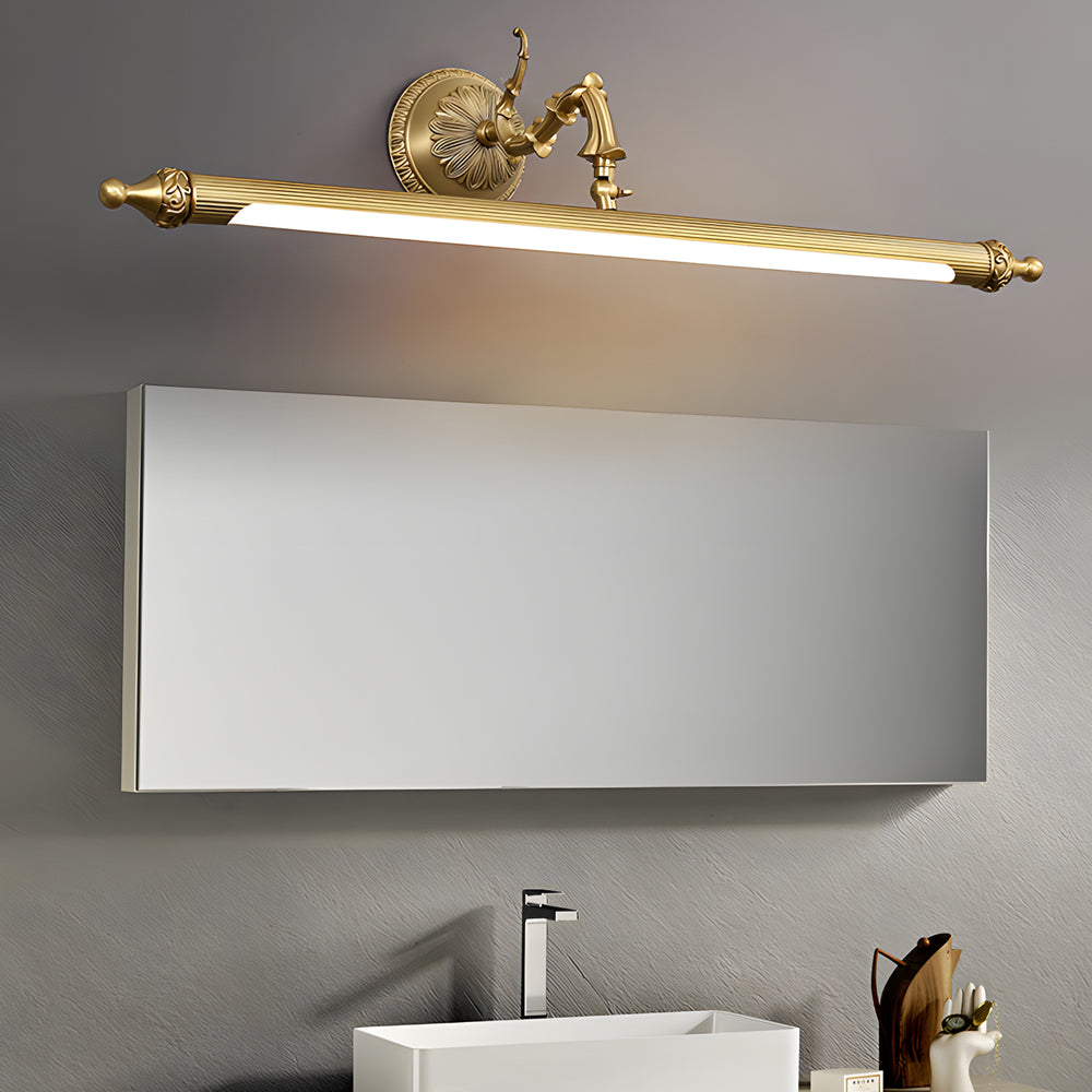 Antique Gold 180�� Rotatable LED Bathroom Vanity Light with Adjustable Ambiance-Lighom