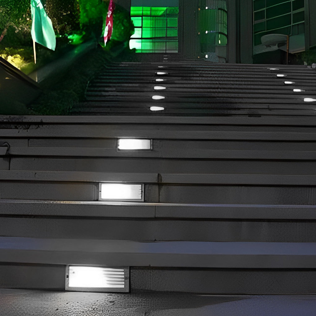 Rectangular & Grilles 3W LED IP65 Stair Wall Reccessed Lights Integrated Step Lighting-Lighom