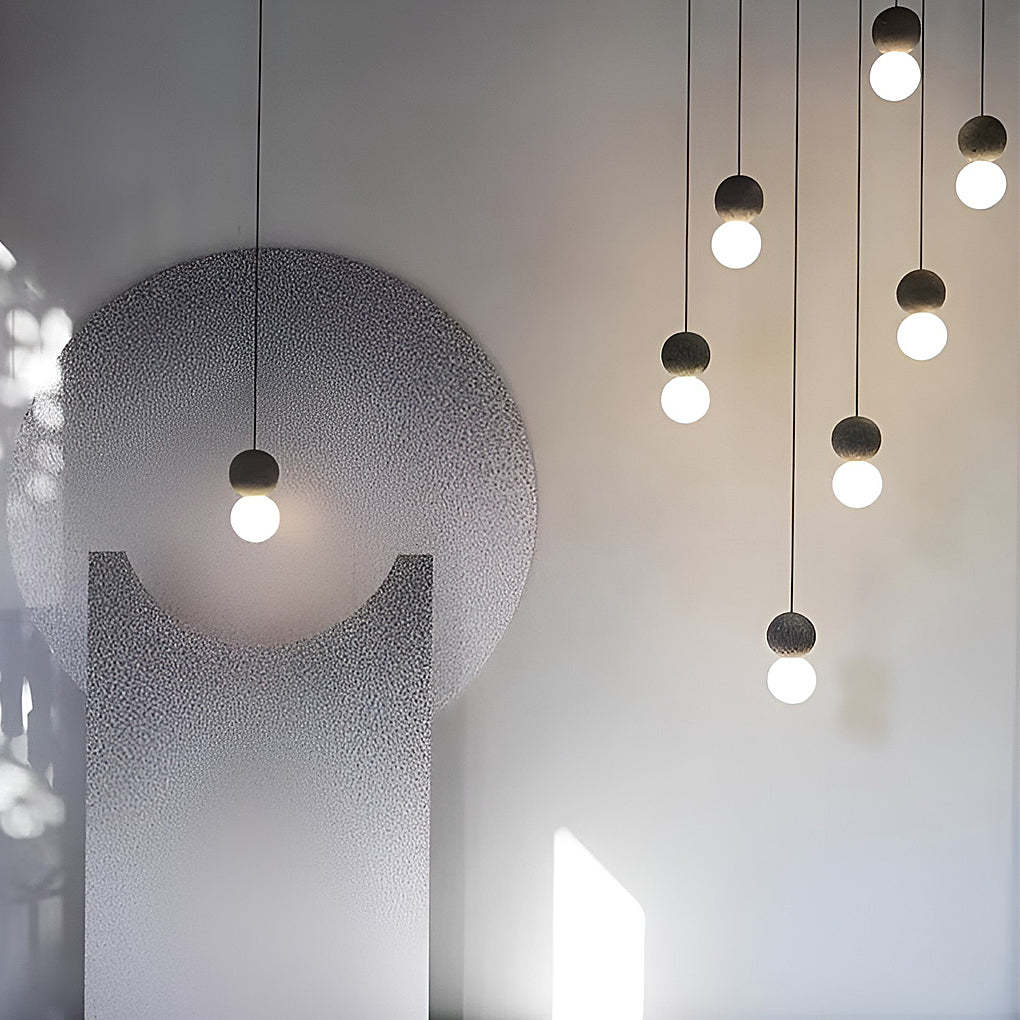 Creative Round LED Nordic Wall Lamp Sconces Pendant Light Hanging Lamp-Lighom