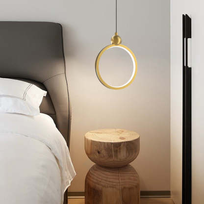 Minimalist Ring Dimming Aluminum Modern Pendant
