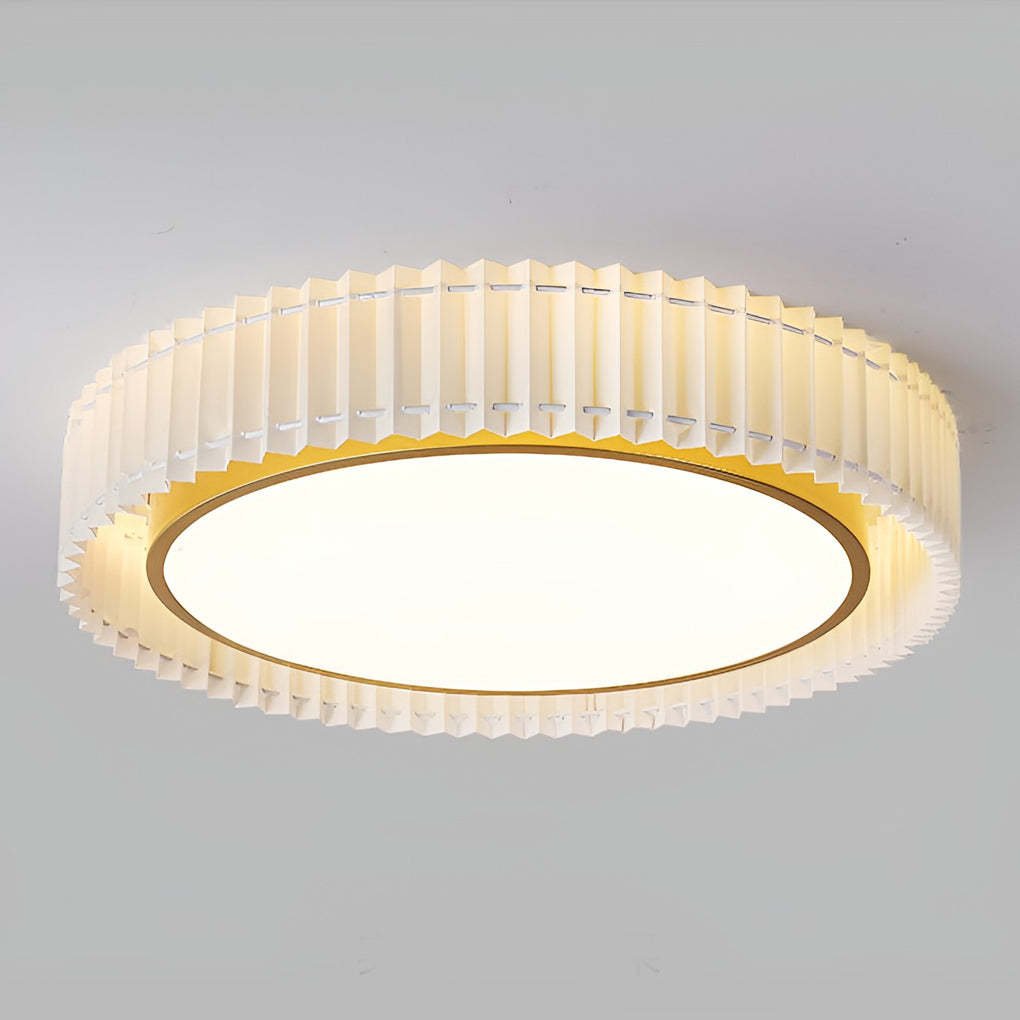 Circular Pleated Dimming Nordic Ceiling Chandelier