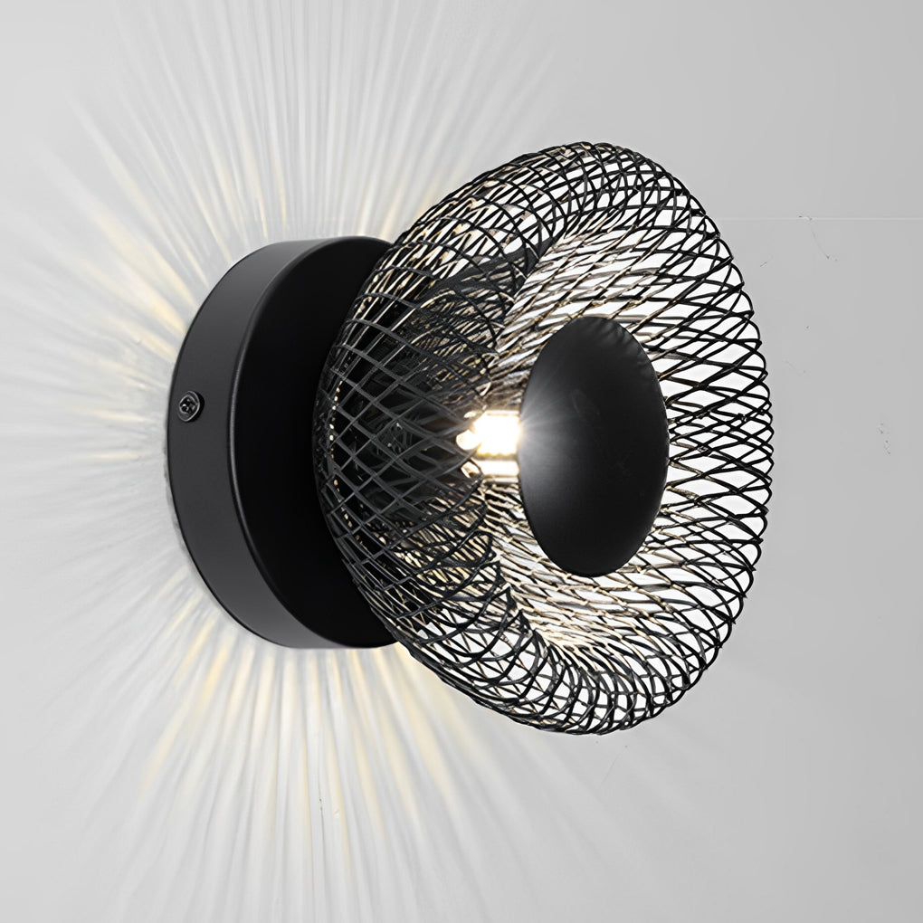 Artistic Circular Nest Grid LED Modern Wall Sconce