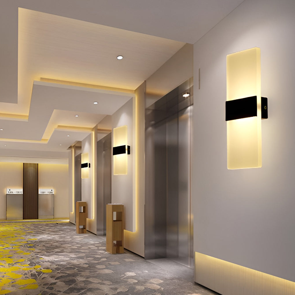 Rectangular Acrylic 6W LED Modern Wall Lamp Wall Sconce Lighting-Lighom