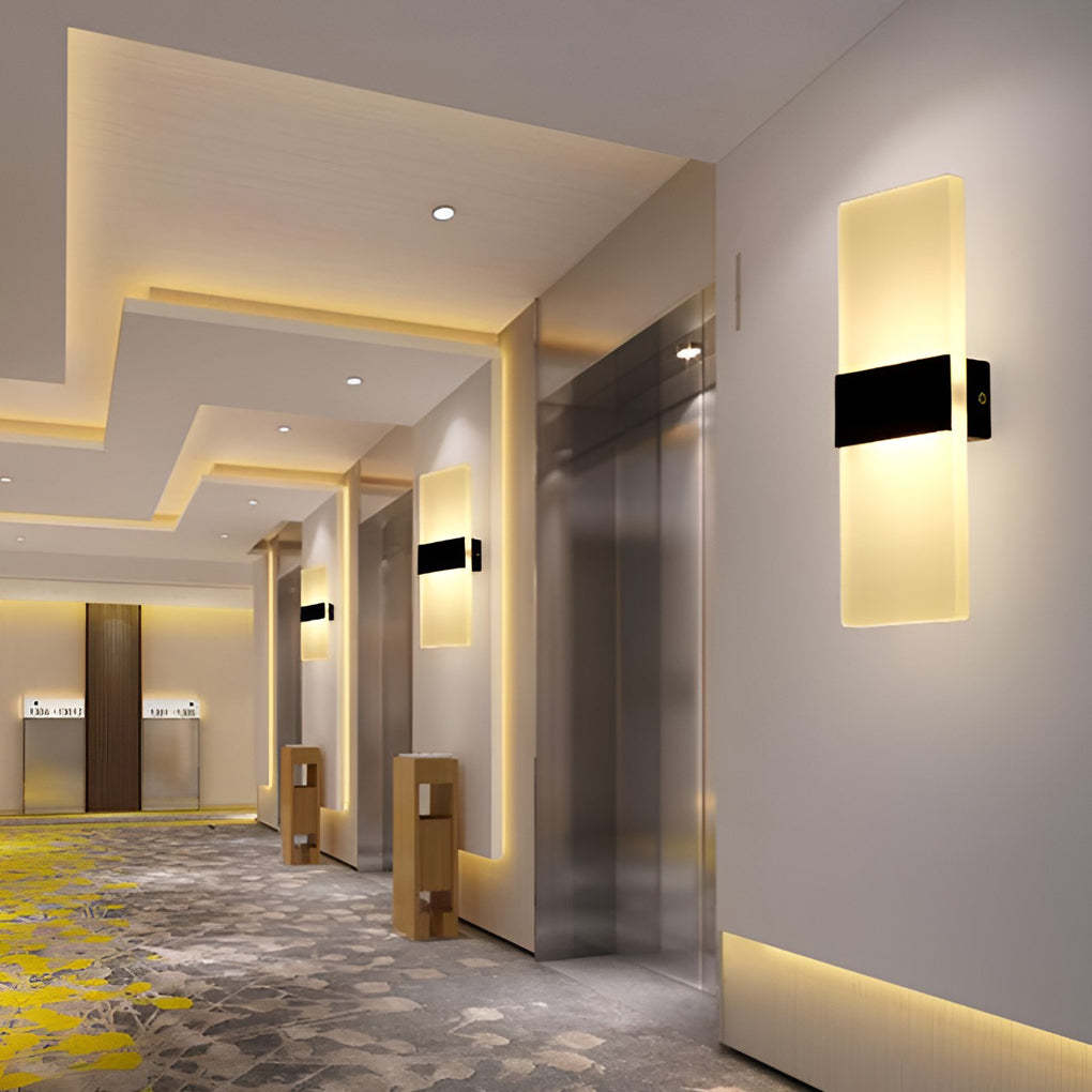 Rectangular Acrylic 6W LED Modern Wall Lamp Wall Sconce Lighting-Lighom