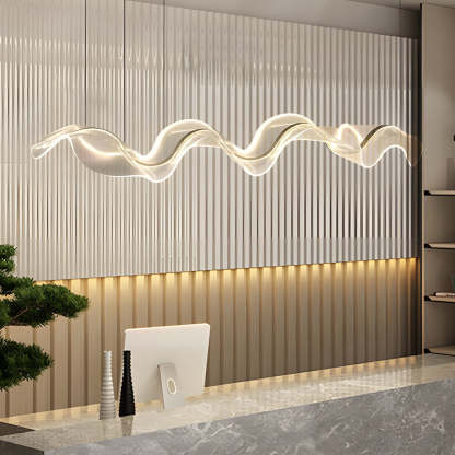 Acrylic Ribbon Streamer LED Modern Dining Light