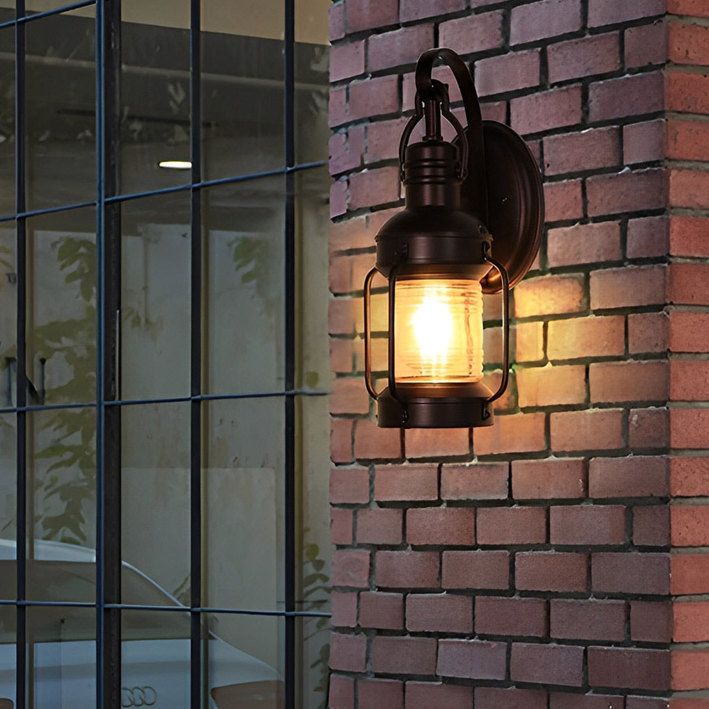 Antique Lantern Aluminum Waterproof LED Outdoor Wall Lamp Lawn Lights-Lighom