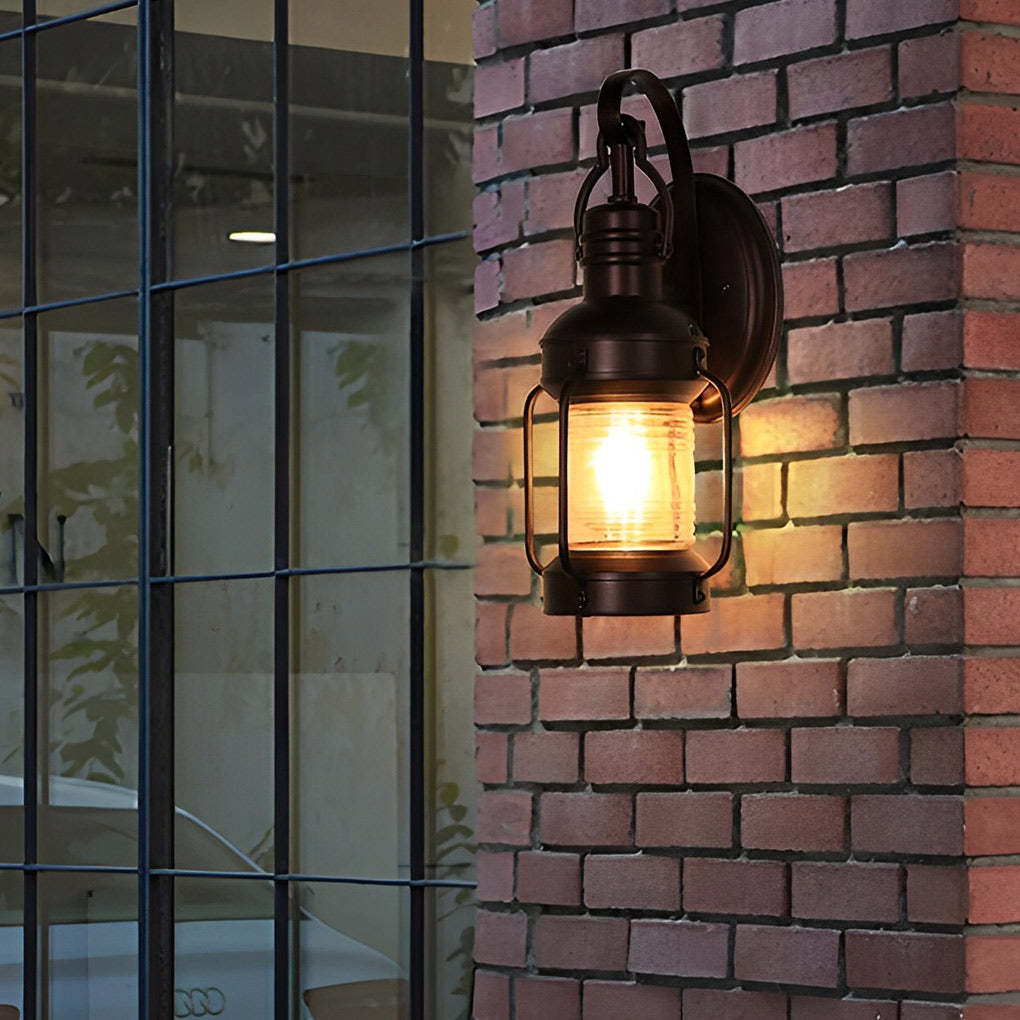 Antique Lantern Aluminum Waterproof LED Outdoor Wall Lamp Lawn Lights-Lighom