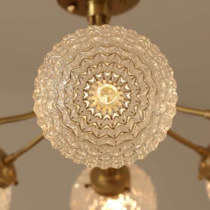 Nordic Spherical Glass 6/8-Light Flush Mount