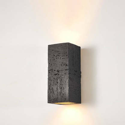 Retro Wabi-Sabi Hand-Sculpted Column LED Sconce — White Yellow Gradient / 220V-240V For UK/AU