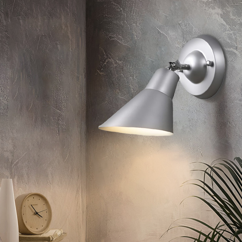 Plug-in iron outdoor wall lighting for bedroom — Polished Chrome