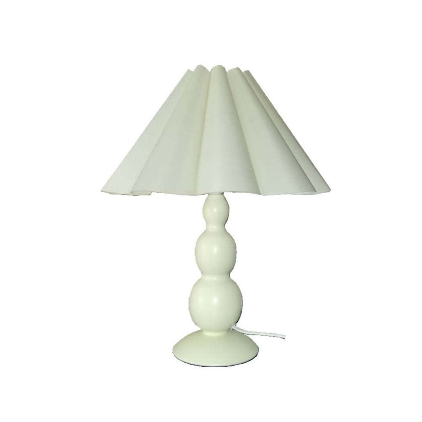 Vintage Petal Pleated Fabric Gourd Lamp — USB(5V) + Push Button / Colorful Shade
