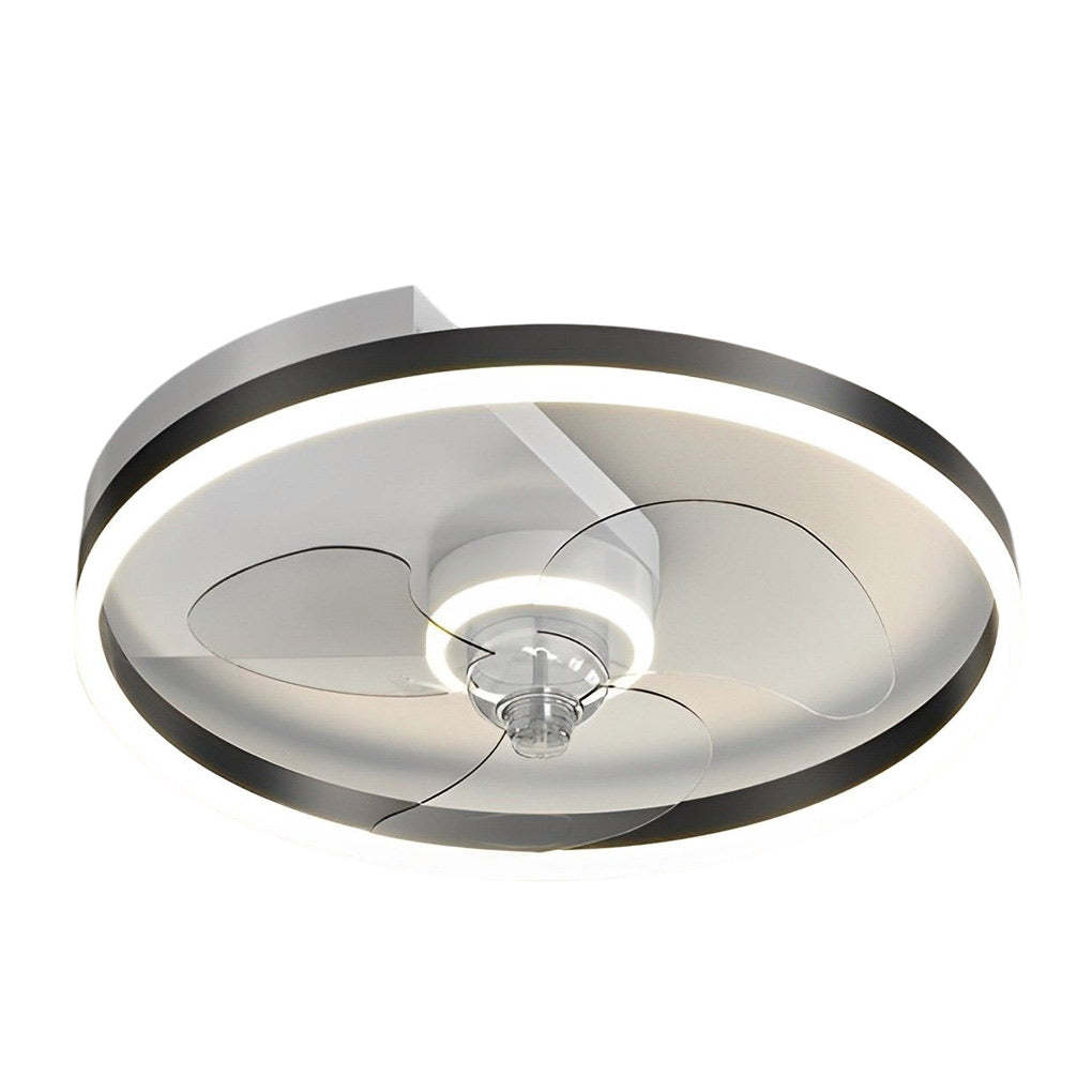 Round LED Mute Intelligent Modern Bladeless Fan