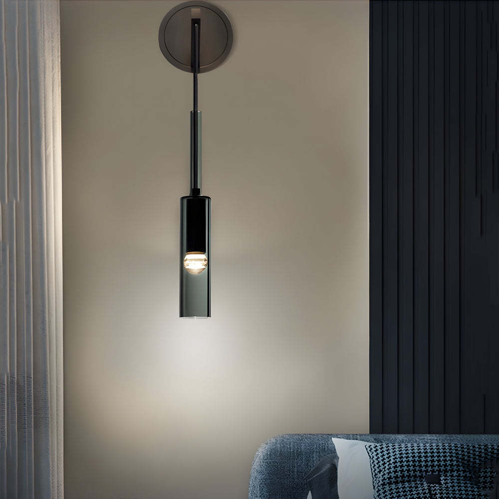 Nordic Copper Finish Wall Lights with Suspending Cord Stairway Wall Mounted Sconce-Lighom