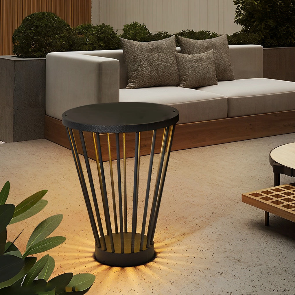 Modern Integrated Outdoor LED Floor Lamp with Tabletop-Lighom