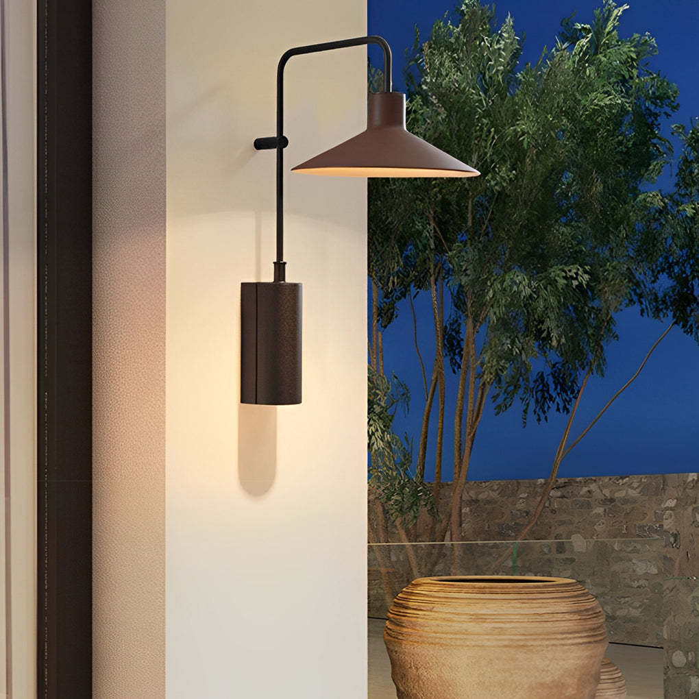 Waterproof LED Creative Modern Outdoor Wall Lamp Swing Arm Wall Sconces-Lighom
