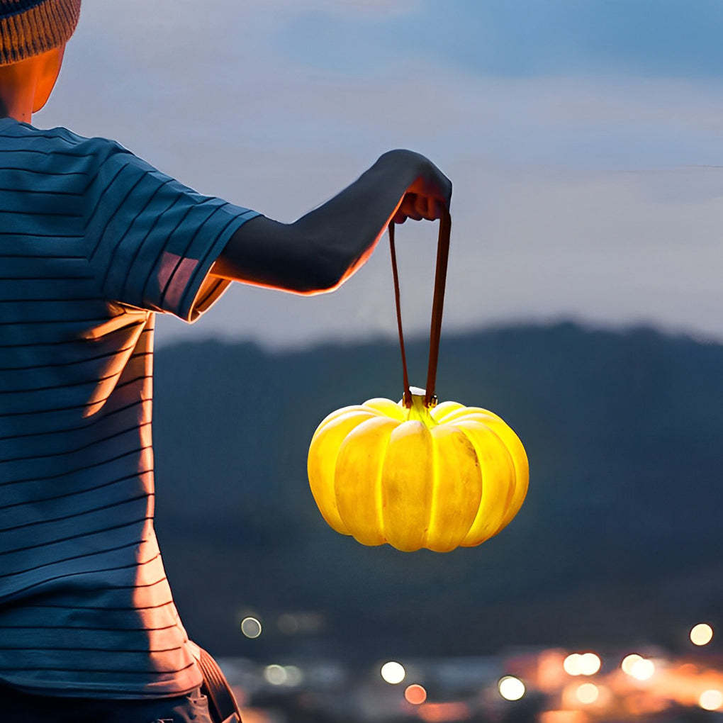 Portable Resin Pumpkin LED Waterproof USB Chargeable Outdoor Lights-Lighom