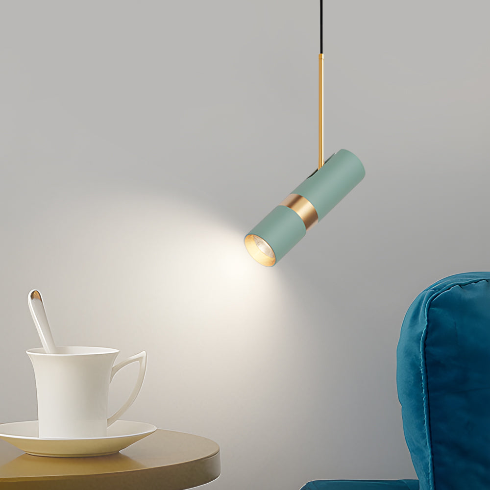 Cylindrical LED Dimmable Modern Pendant Lamp