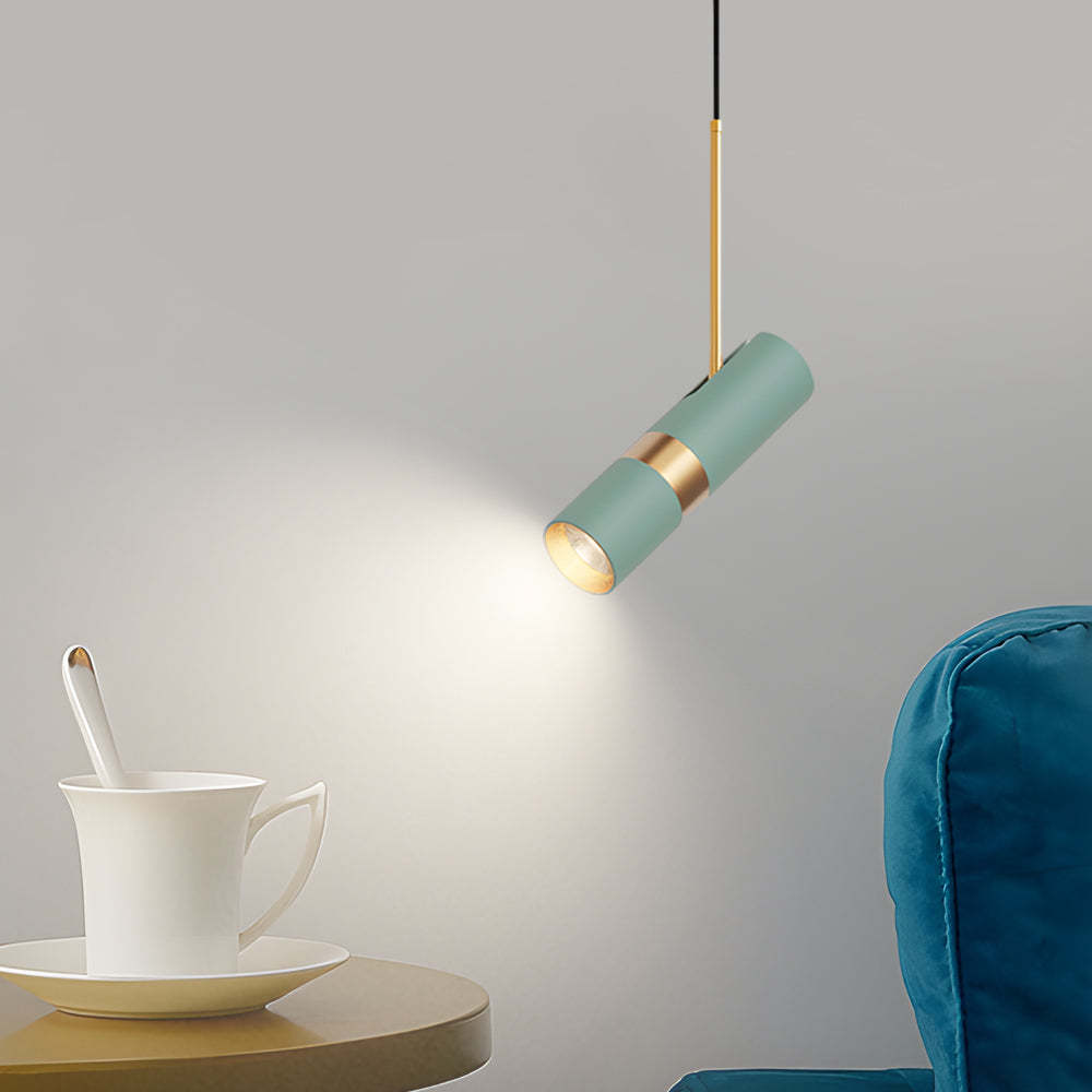 Cylindrical LED Dimmable Modern Pendant Lamp