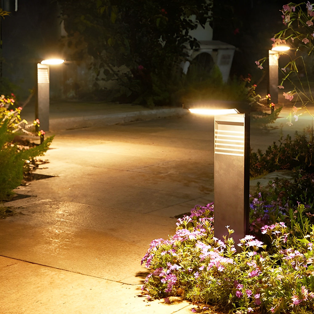 Eco-Friendly Smart LED Auto Solar Lawn Path Light — Warm White / Set of 2
