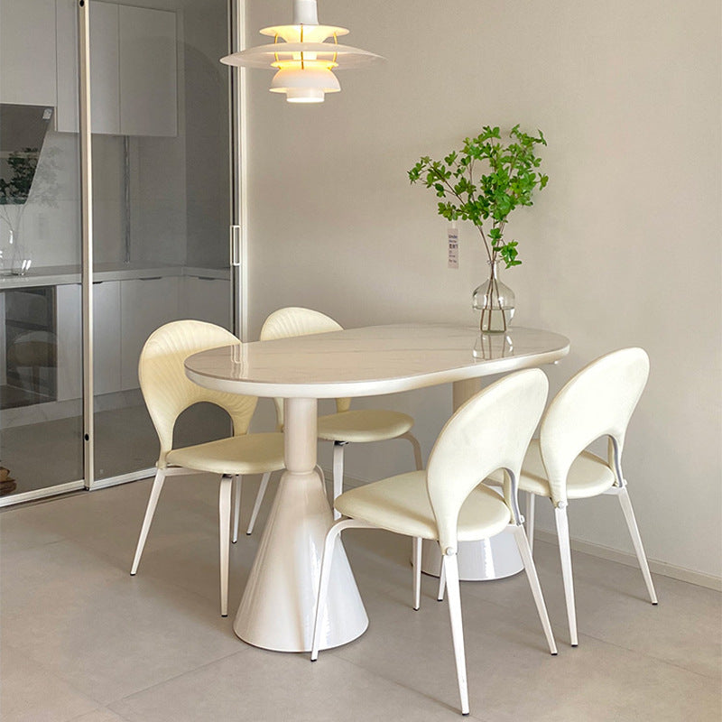 Nordic Faux Leather Steel Dining Chair