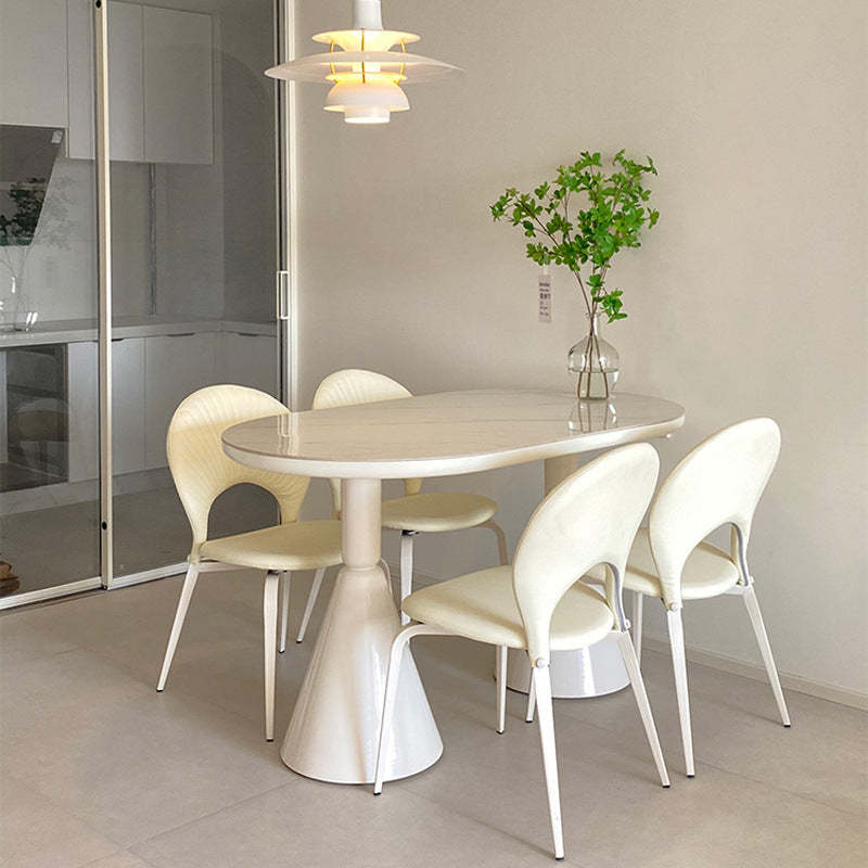 Nordic Faux Leather Steel Dining Chair