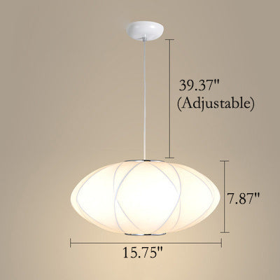 Minimalist Fabric Lantern Pendant Light