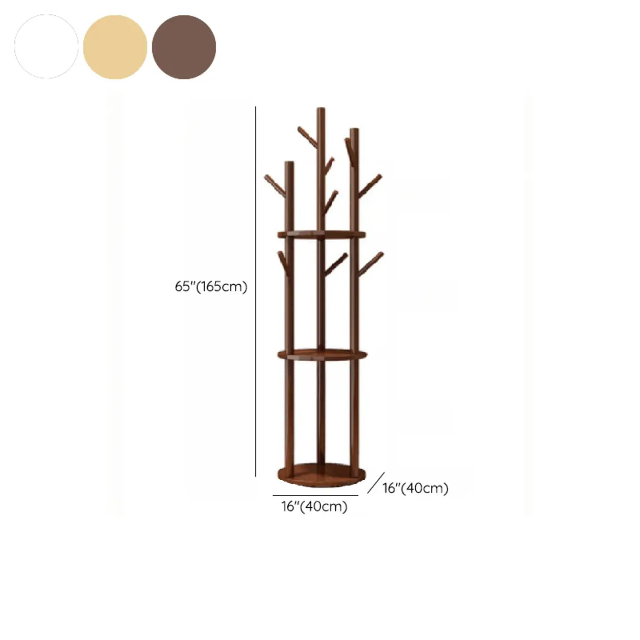 Swivel Tree-Shape Coat Rack