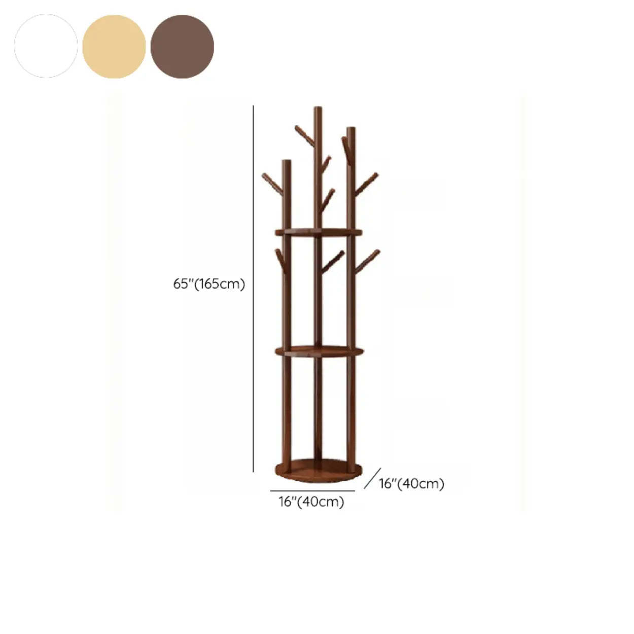 Swivel Tree-Shape Coat Rack
