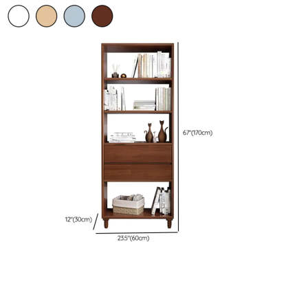 Stylish French Wood Vertical Storage Bookcase