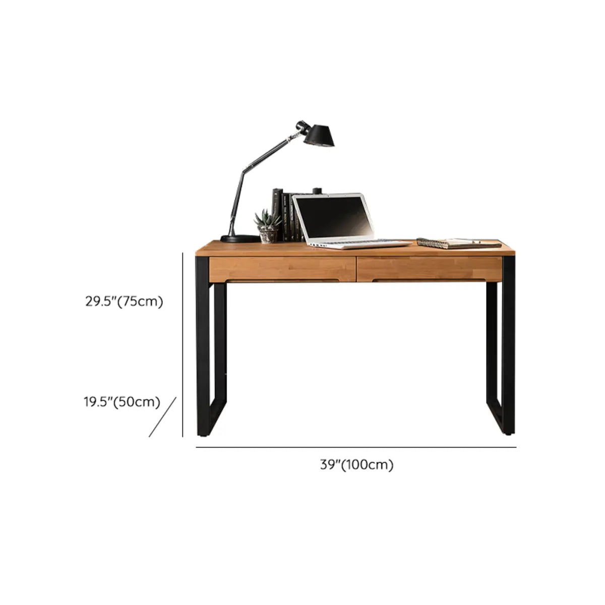 Pine Butcher Block Drawer Sledge Writing Desk