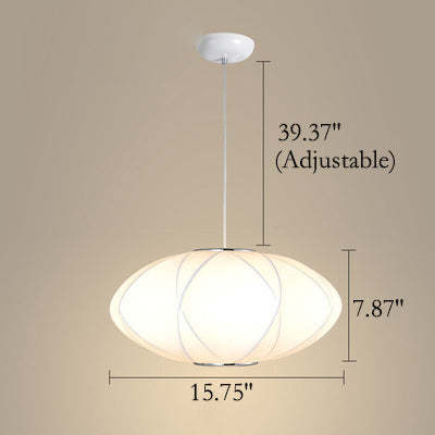 Minimalist Fabric Lantern Pendant Light