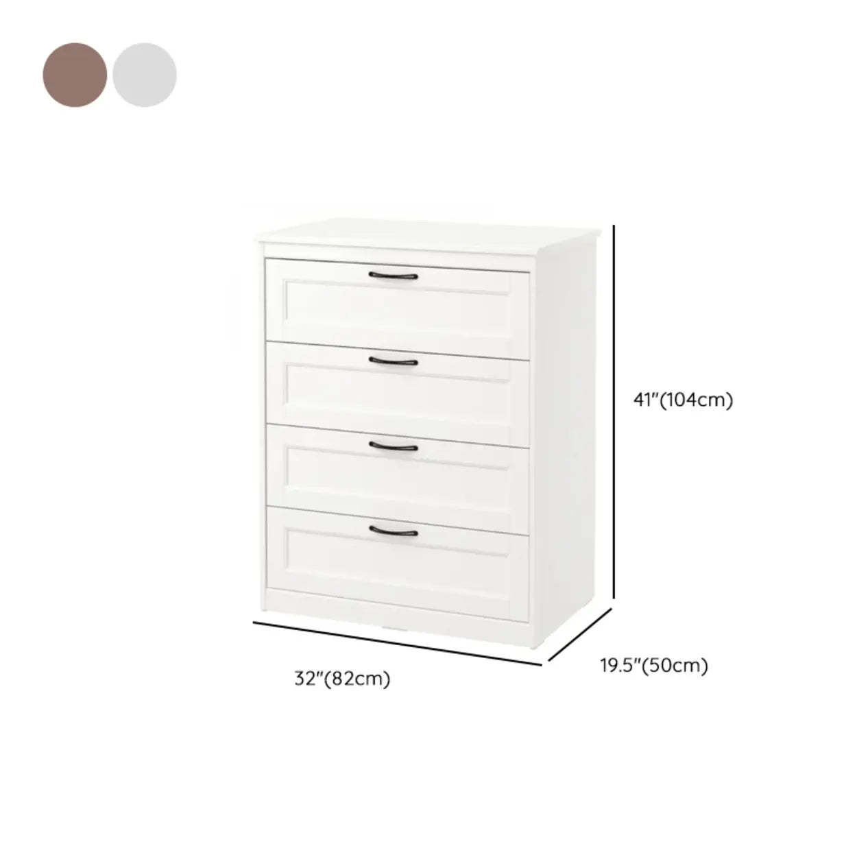 Brown Hardwood Vertical Storage Dresser